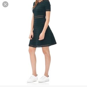 Fit and stretch flare dress